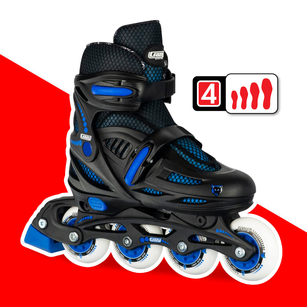 Warehouse Deal | 148 Black - Size Adjustable Inline Skates