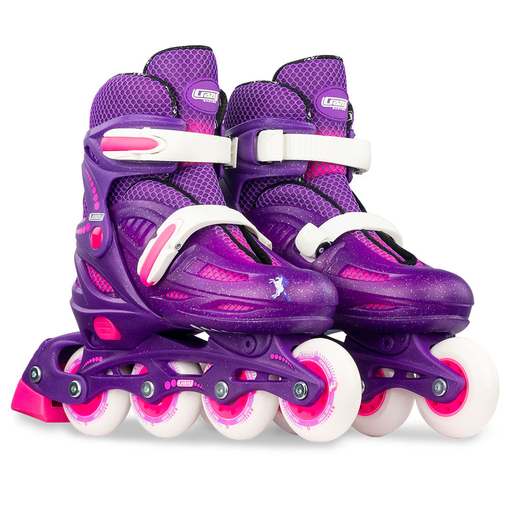 148 Purple Glitter - Size Adjustable Inline Skates