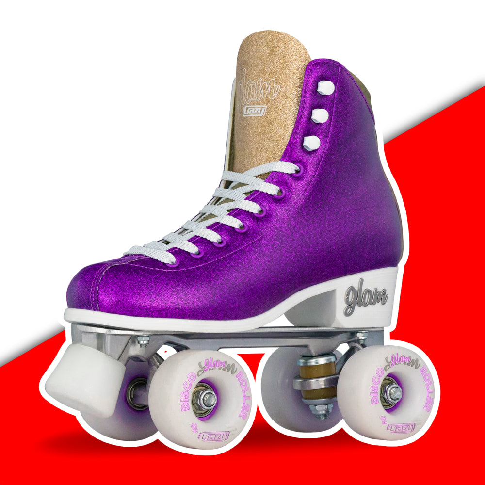 Warehouse Deal | GLAM Purple Glitter - Roller Skates