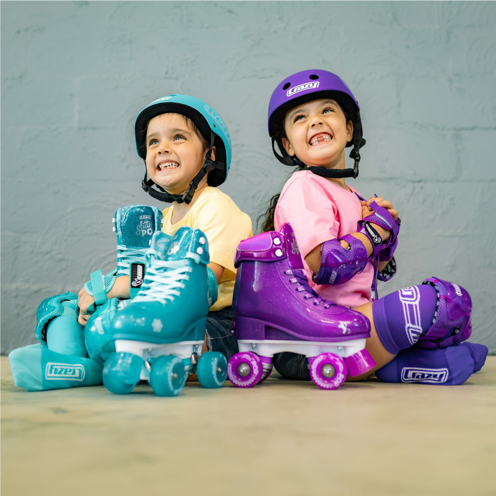 GLITTER POP Teal - Size Adjustable Roller Skates