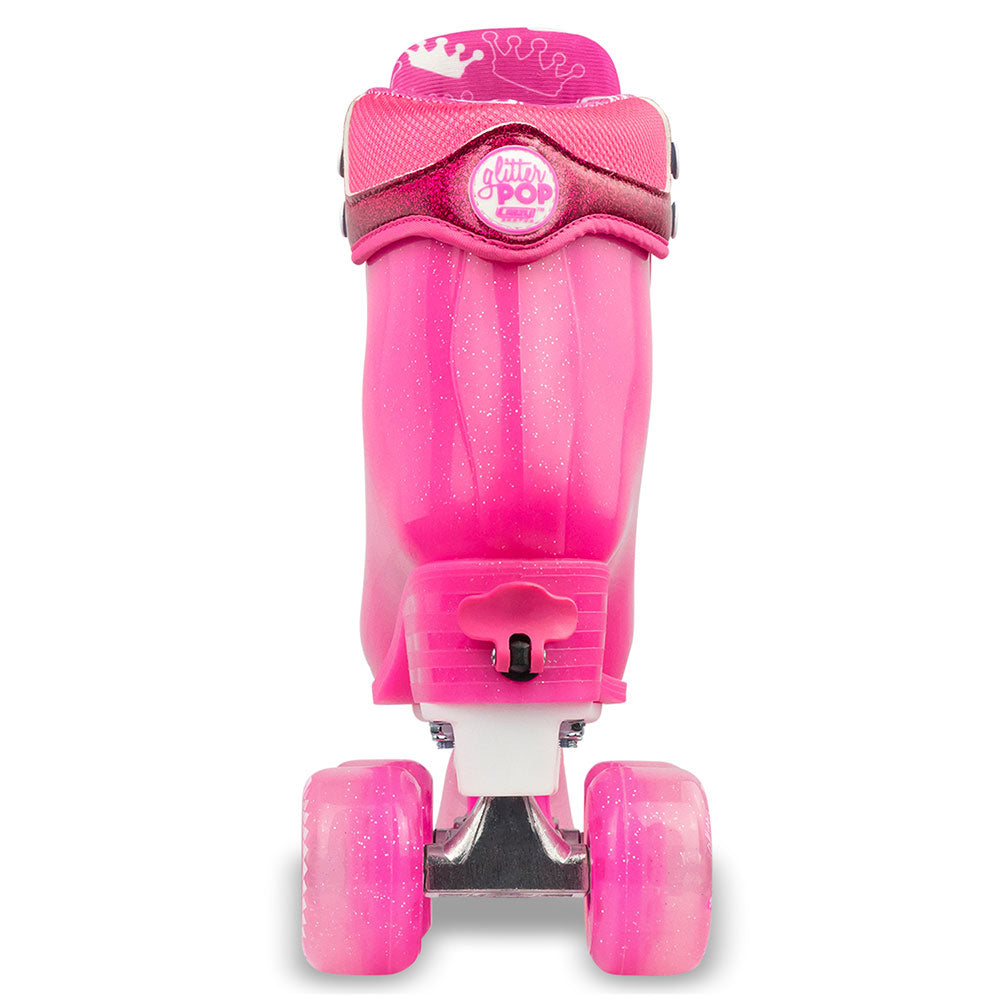 GLITTER POP Pink - Size Adjustable Roller Skates