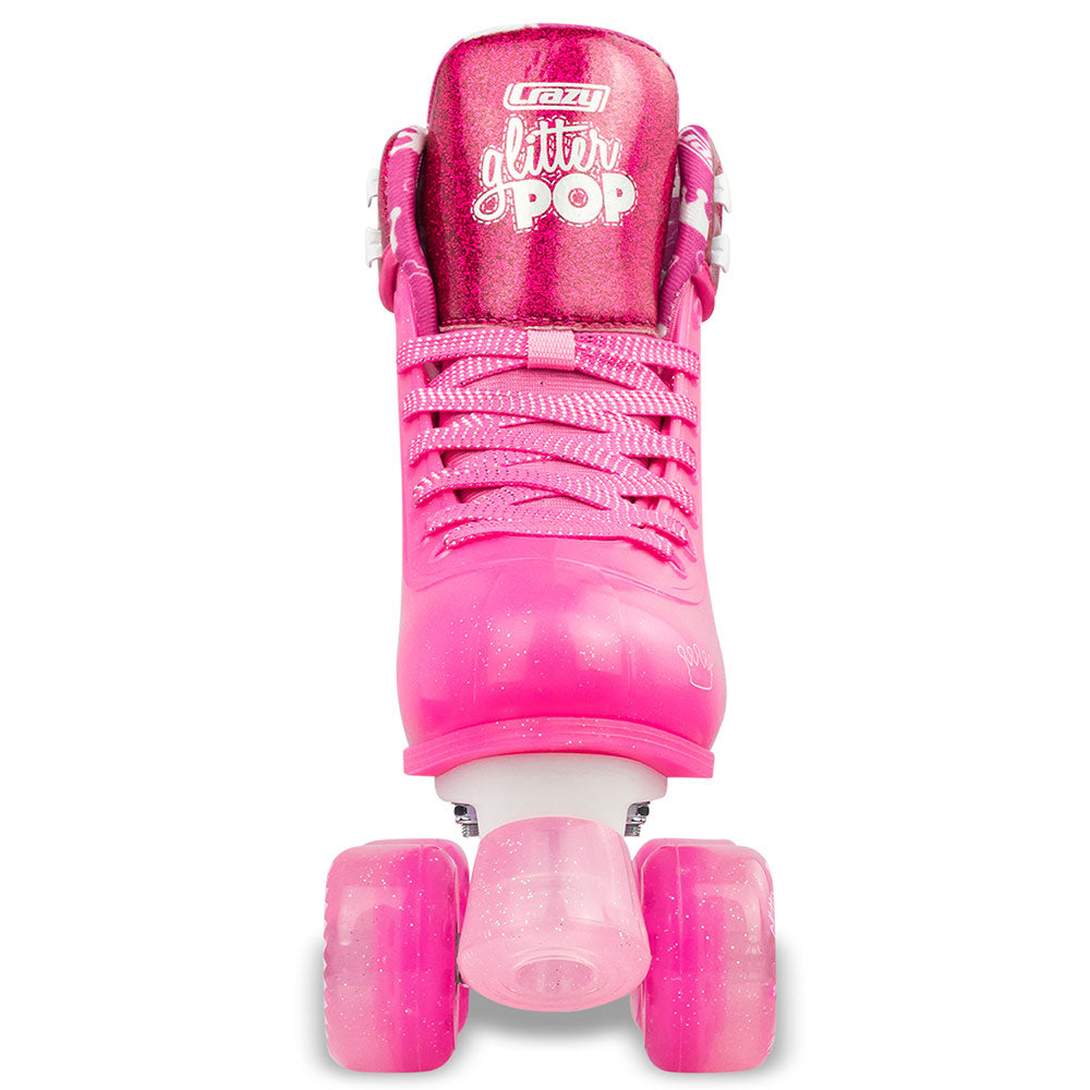 GLITTER POP Pink - Size Adjustable Roller Skates