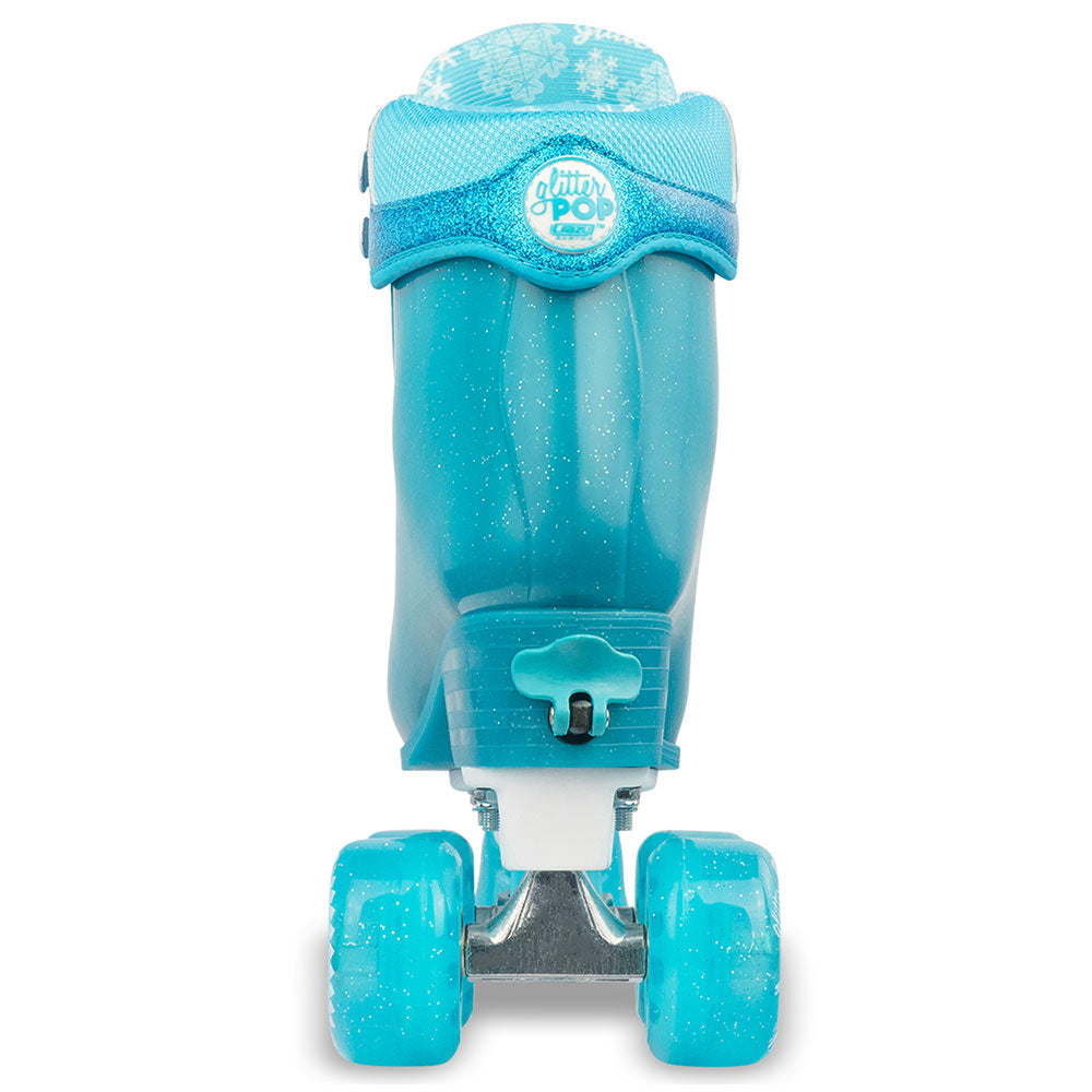 GLITTER POP Teal - Size Adjustable Roller Skates
