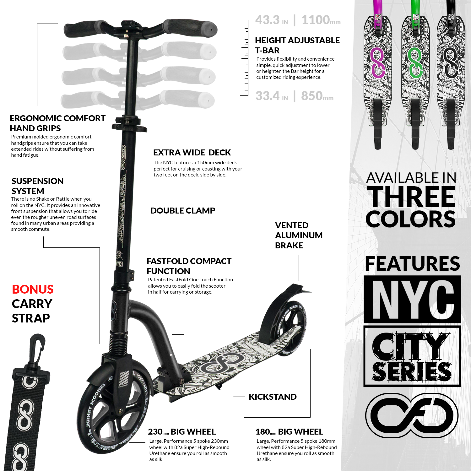 NYC Black - New York City Scooter