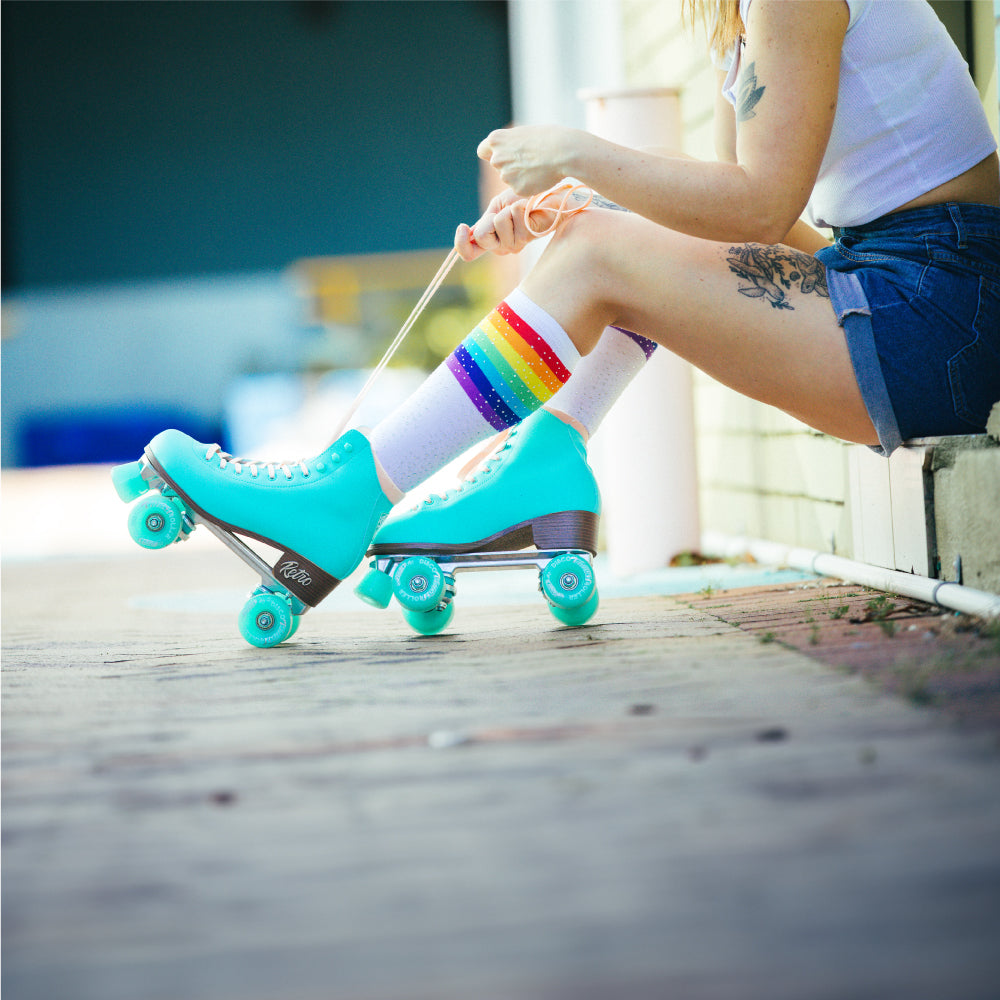 RETRO Teal - Size Adjustable Roller Skates