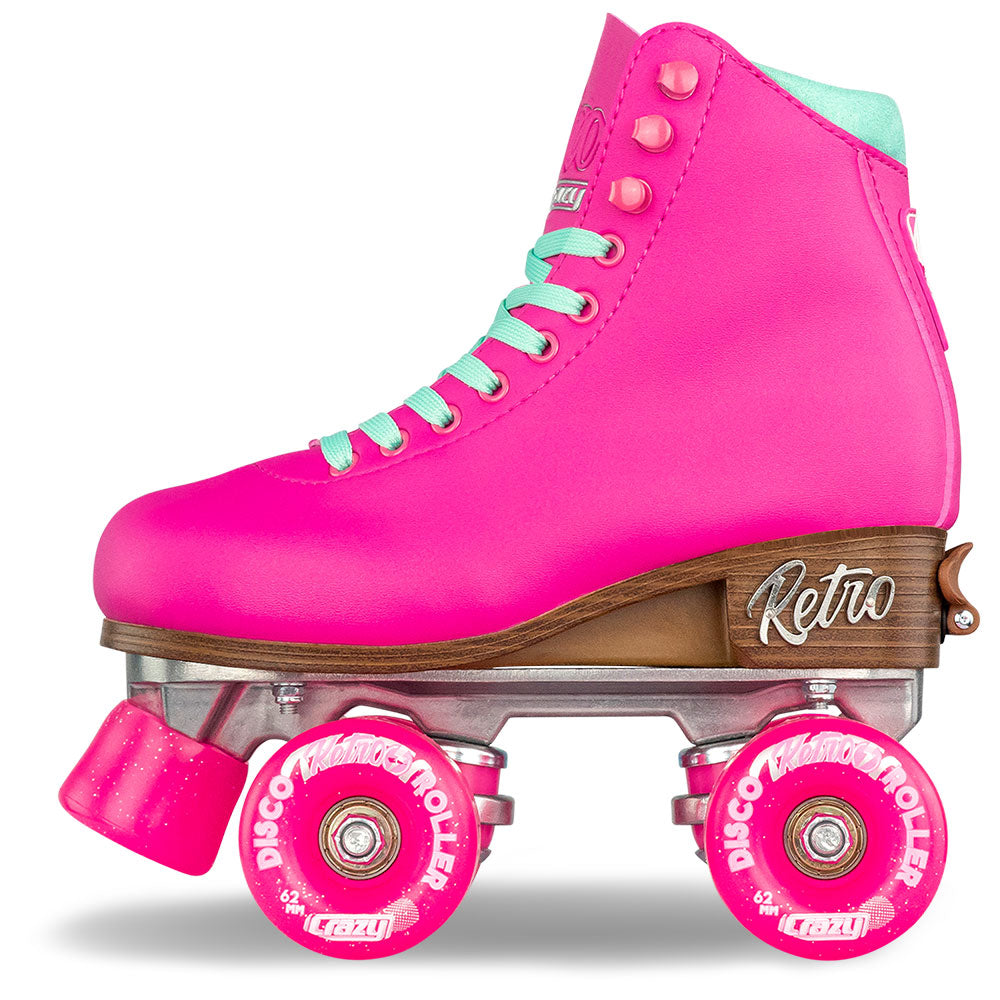 RETRO Pink - Size Adjustable Roller Skates