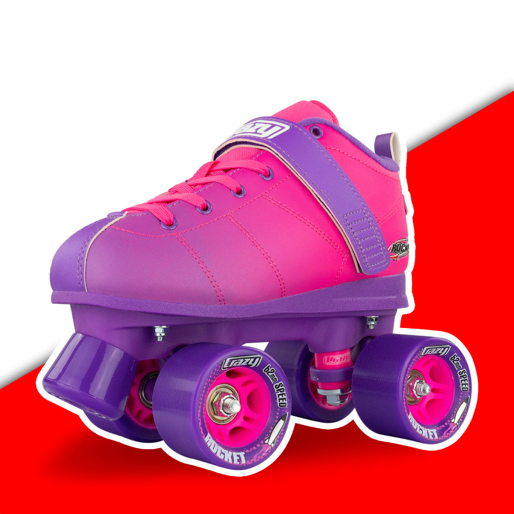 Warehouse Deal | ROCKET Pink/Purple - Roller Skates