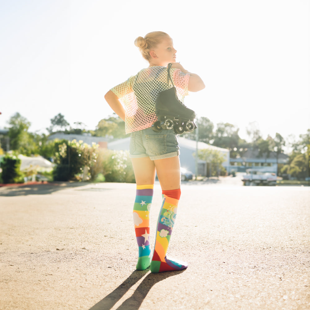 SK8 Black - Size Adjustable Hi-Top Roller Skates