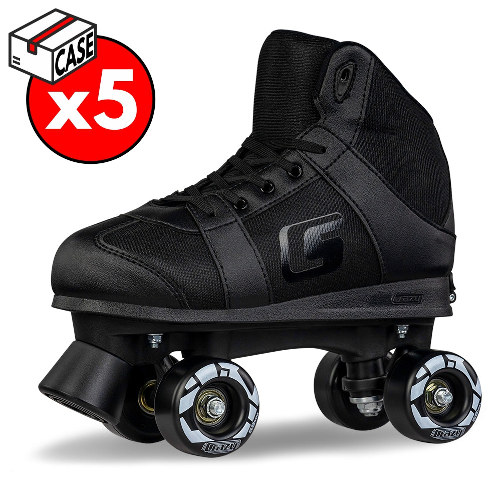 SK8 Black - Size Adjustable Roller Skates | CASE BUY