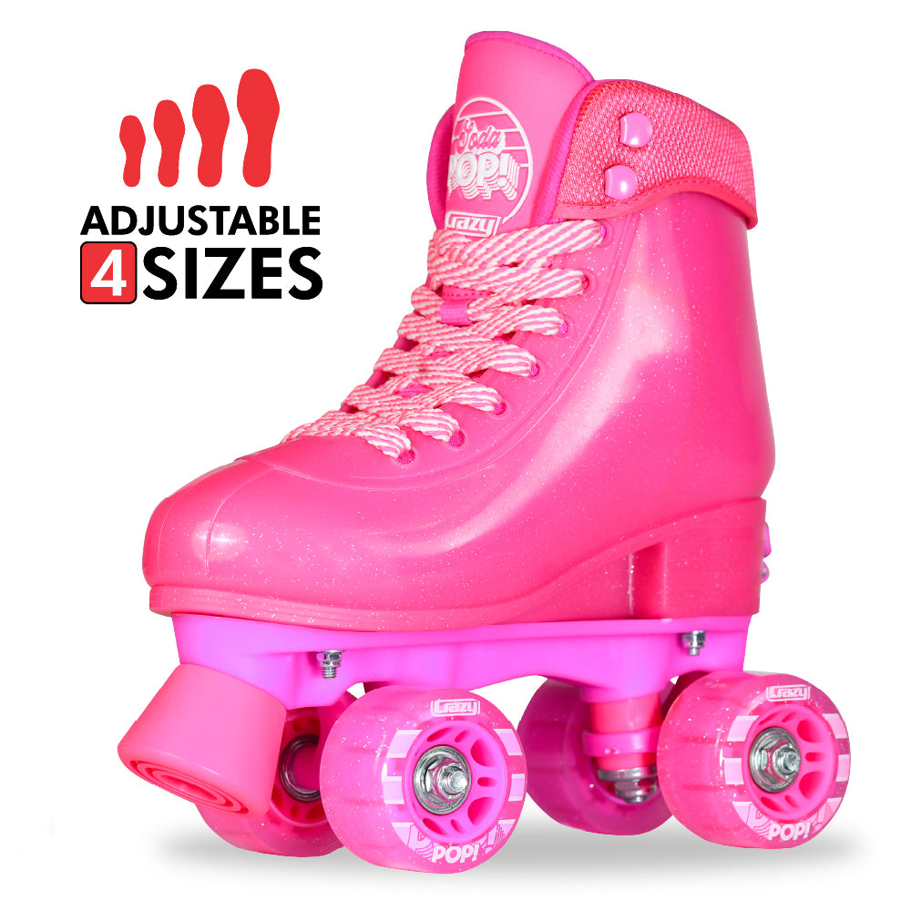 SODA POP Strawberry Slide - Size Adjustable Roller Skates