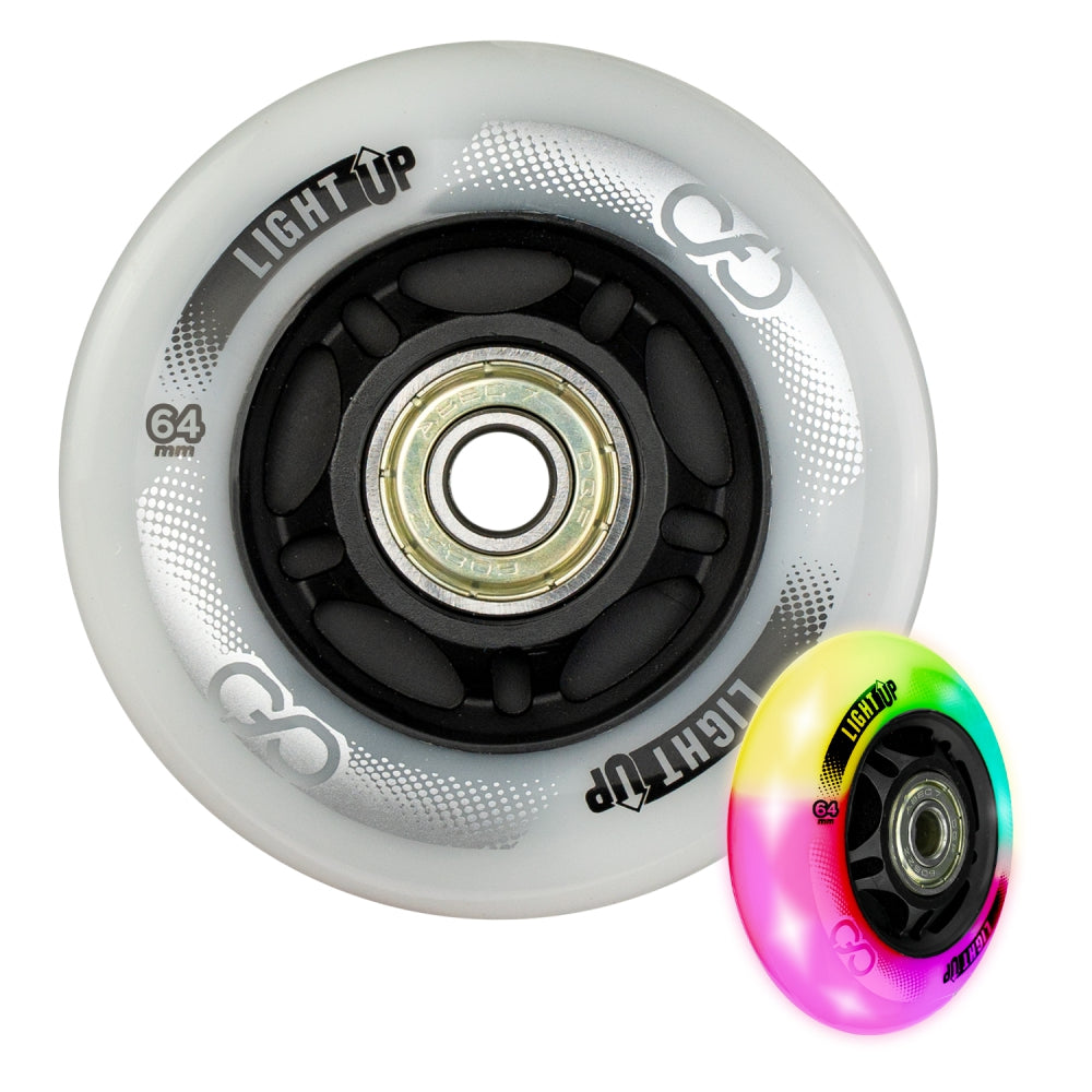 ALPHA Light-Up LED Inline Skate Wheels