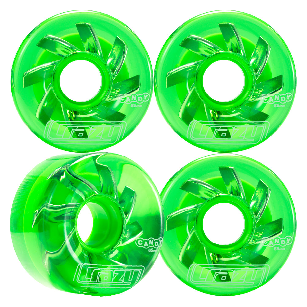 Wheel Candy Lime Green | Set of 4 | Outdoor Roller Skate Wheels