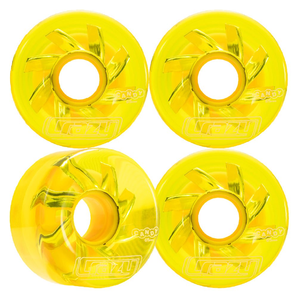 WHEEL CANDY - Yellow | Lemon - 4/pack