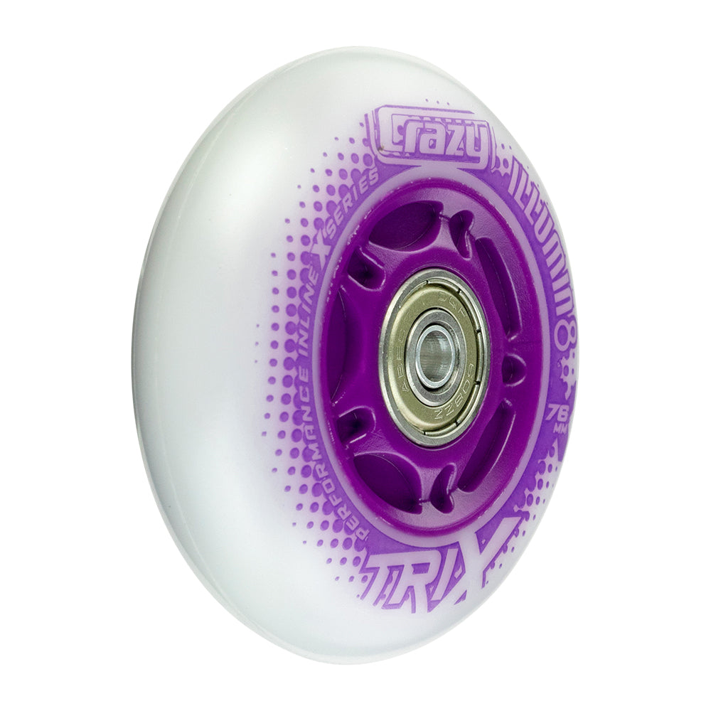 TRIX LED Light-Up Inline Wheels - Purple
