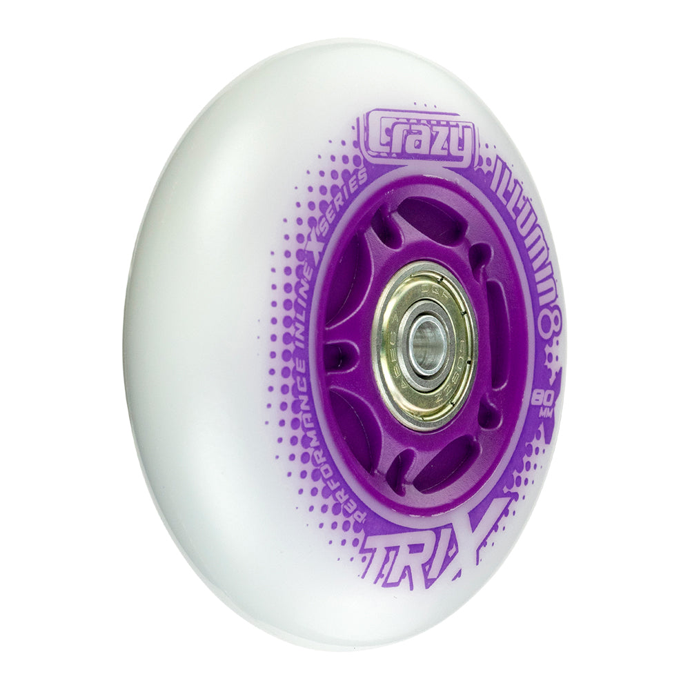 TRIX LED Light-Up Inline Wheels - Purple