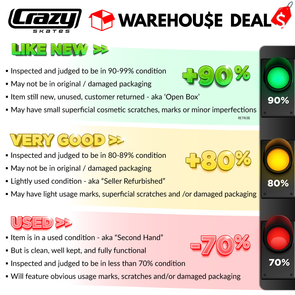 Warehouse Deal | SODA POP Strawberry Slide - Adjustable Roller Skates