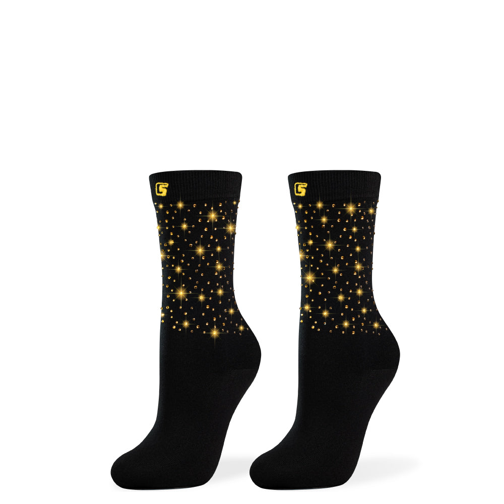 DIAMOND BLACK+GOLD | Crazy Socks