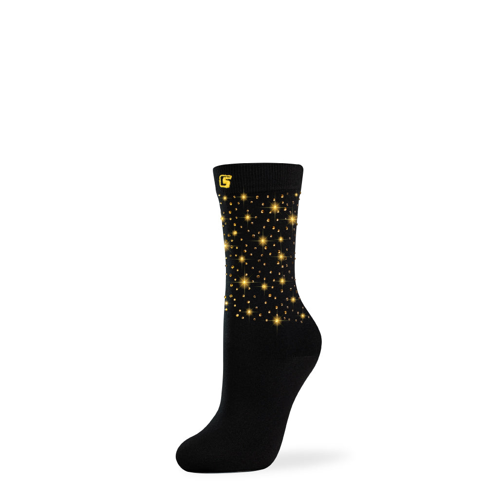 DIAMOND BLACK+GOLD | Crazy Socks