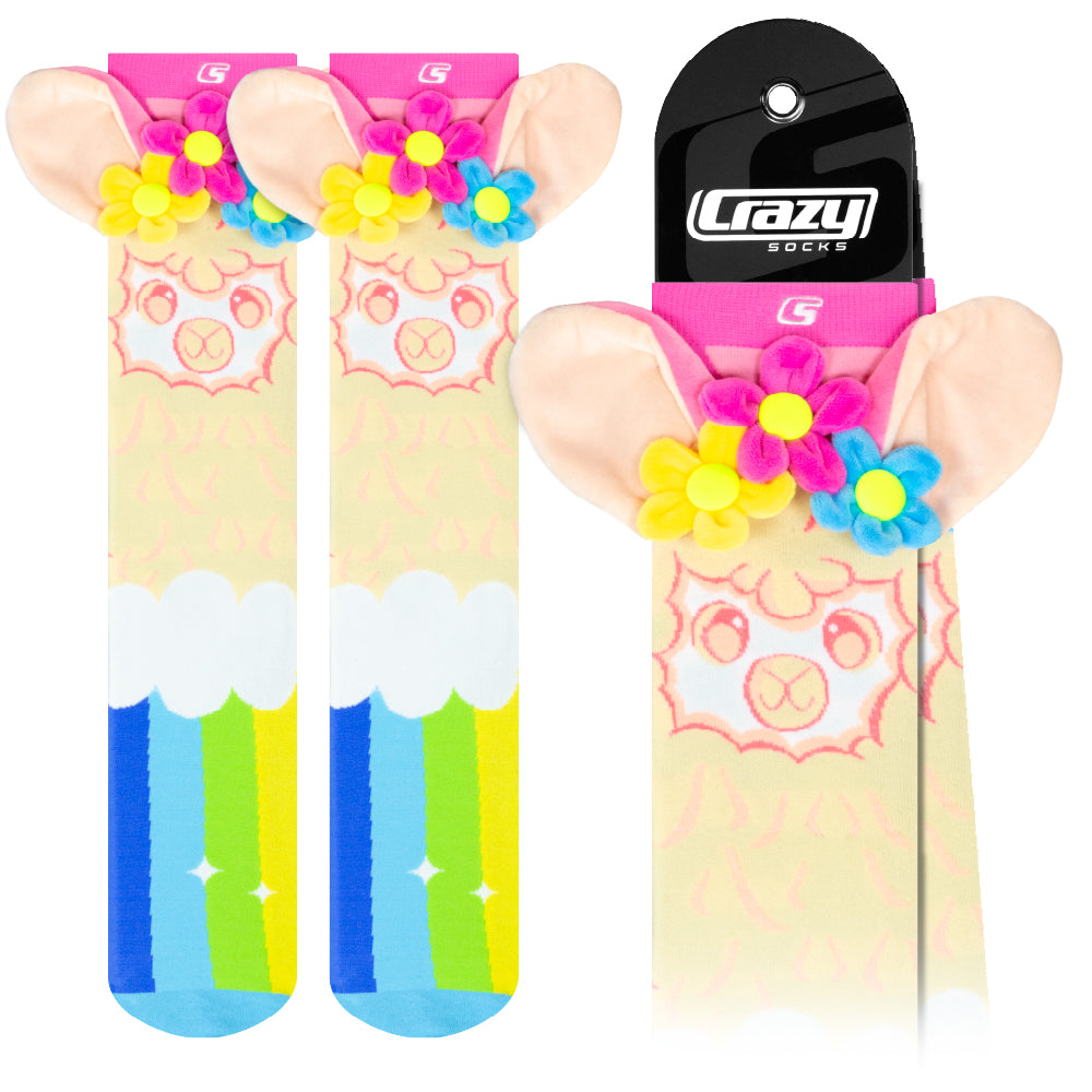 LLAMA FLOWERS | Crazy Socks