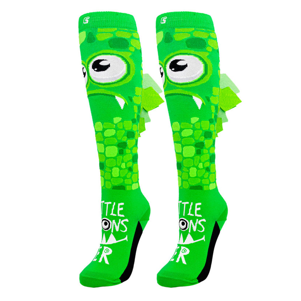 Crazy Socks Monster Green Knee-High Socks