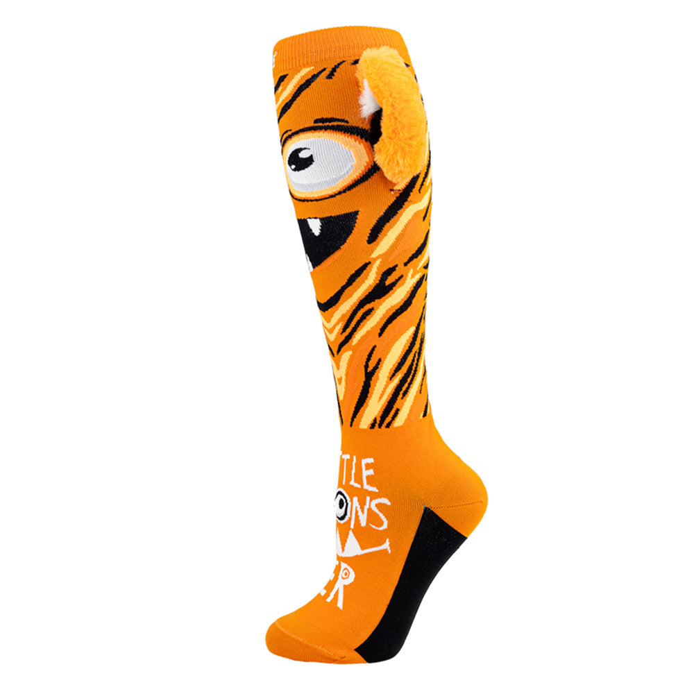 LITTLE MONSTER Orange | Crazy Socks