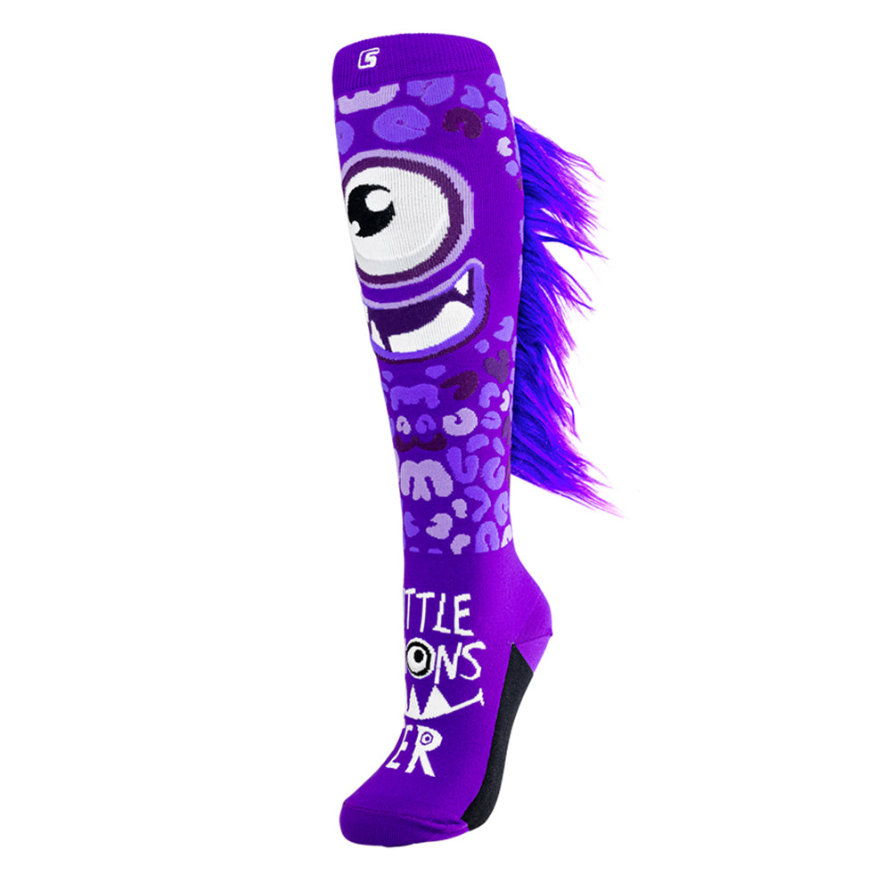 LITTLE MONSTER Purple | Crazy Socks