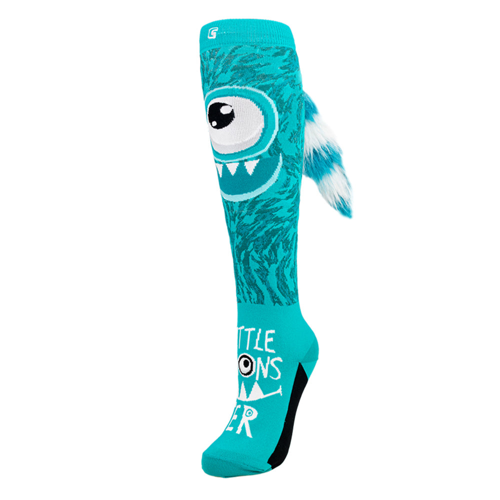 LITTLE MONSTER Teal | Single Sock