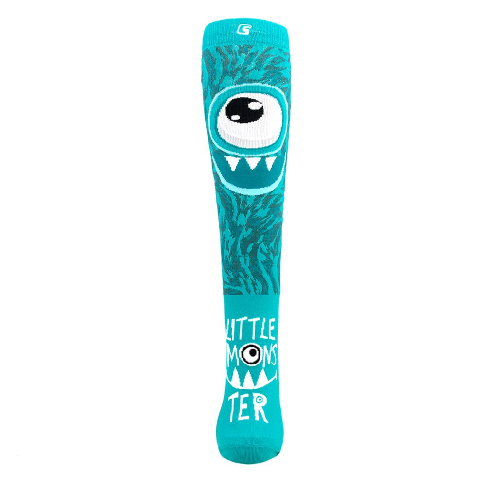 LITTLE MONSTER Teal | Single Sock
