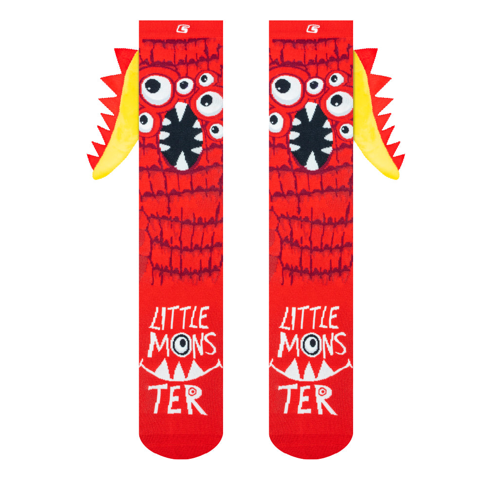 LITTLE MONSTER Red | Crazy Socks