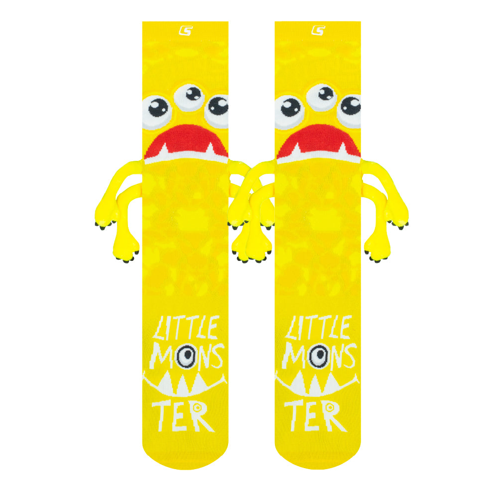 LITTLE MONSTER Yellow | Crazy Socks