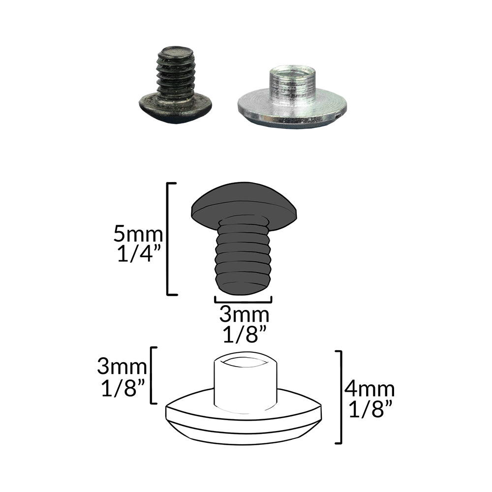 Flush Mount Screw Set - Bag of 9