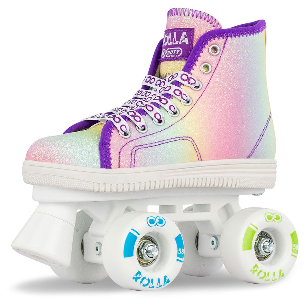 ROLLA Rainbow Glitter Roller Skates by infinity