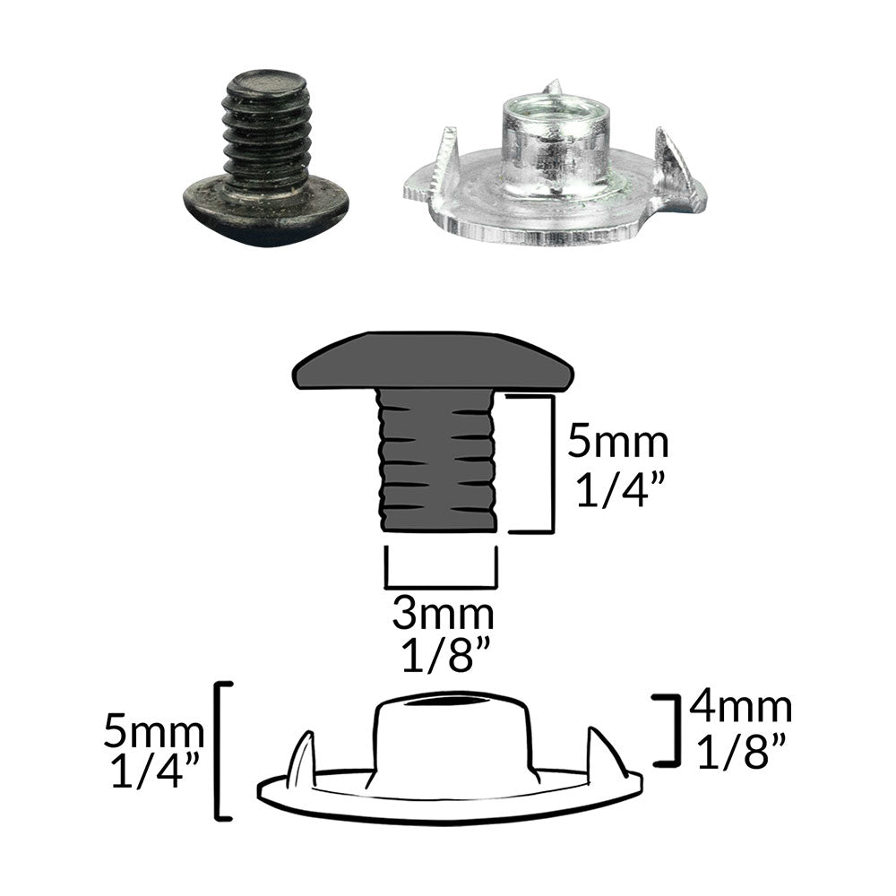 Flush Mount Spike Screw Set - Set of 10