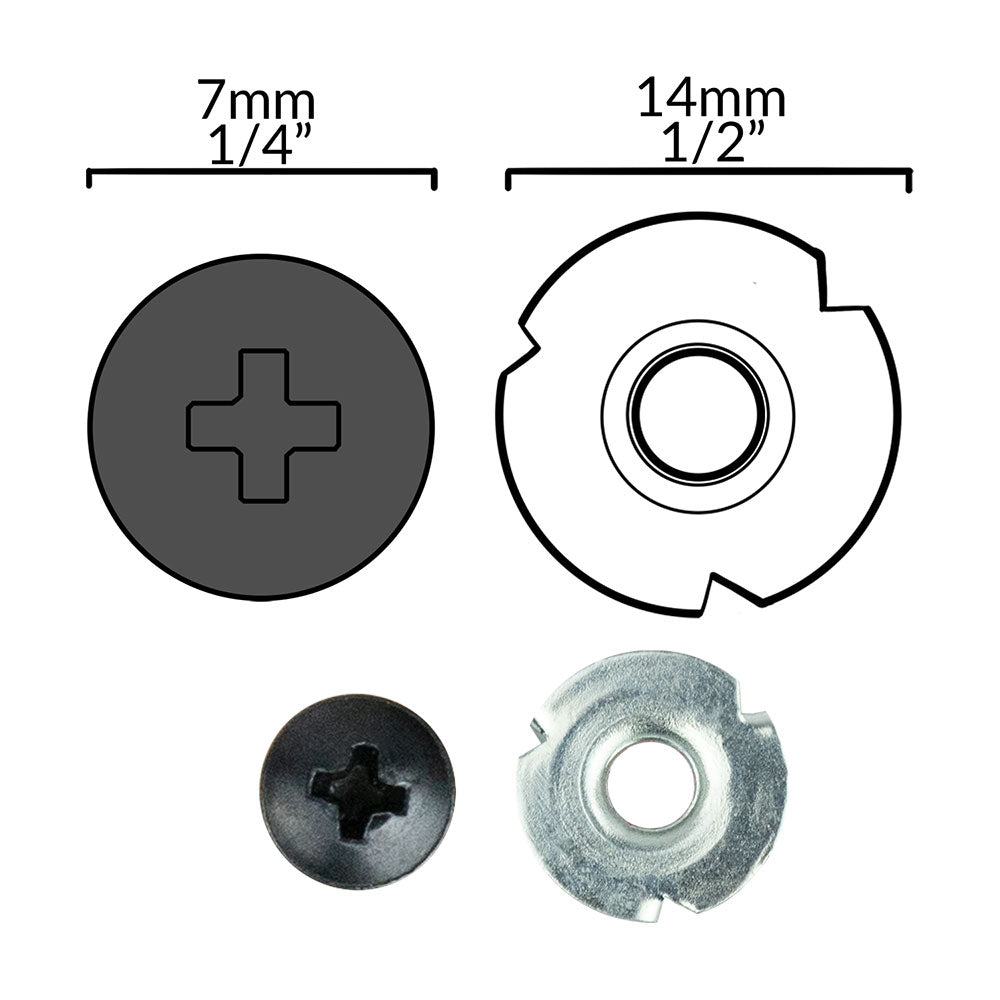 Flush Mount Spike Screw Set - Set of 10