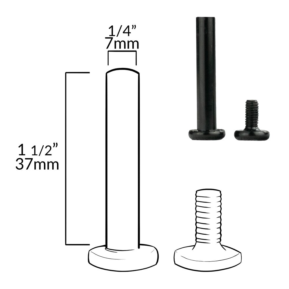 Super Rental INLINE (Aluminum) Axle Bolt (each) - LONG