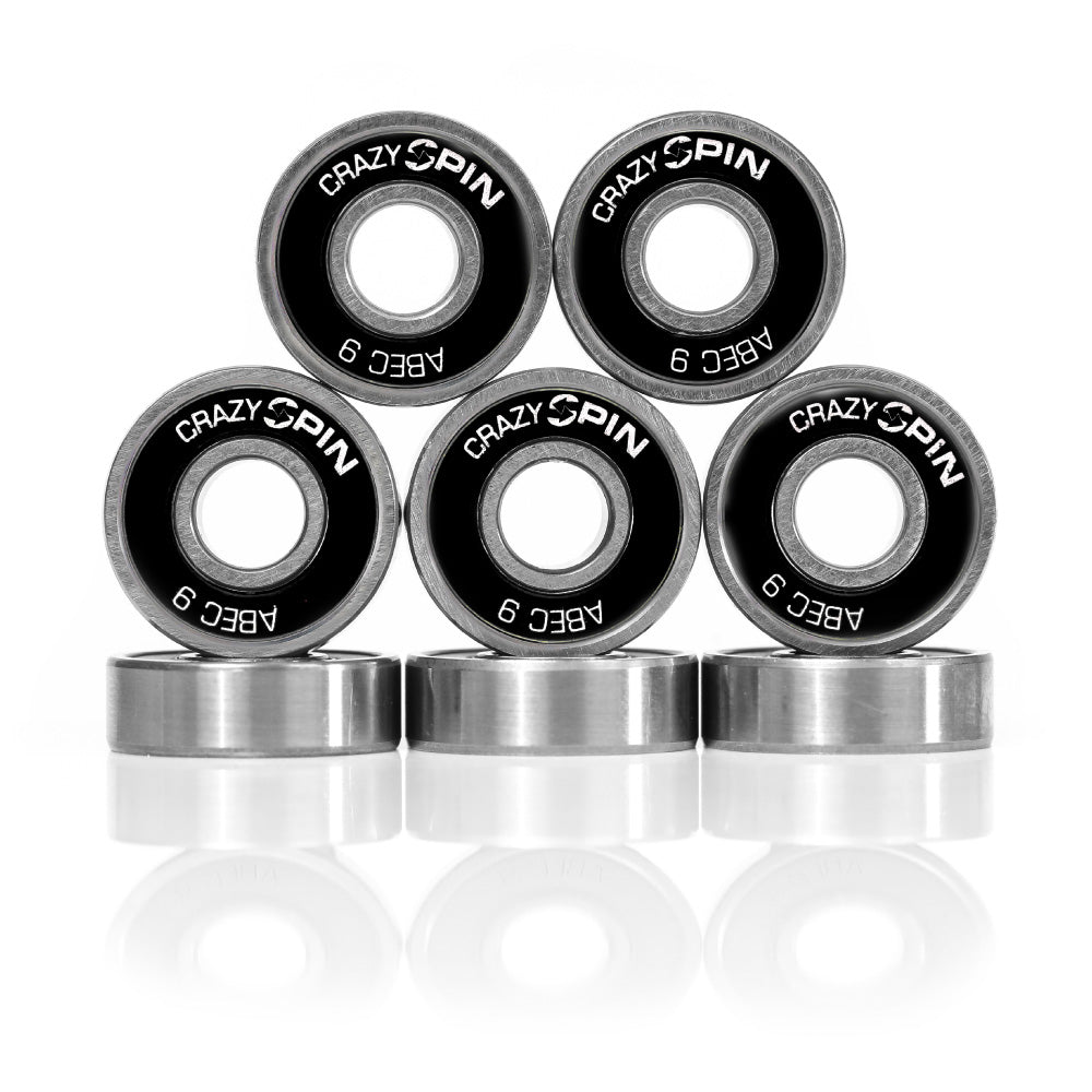 SPIN Bearings - Black x8