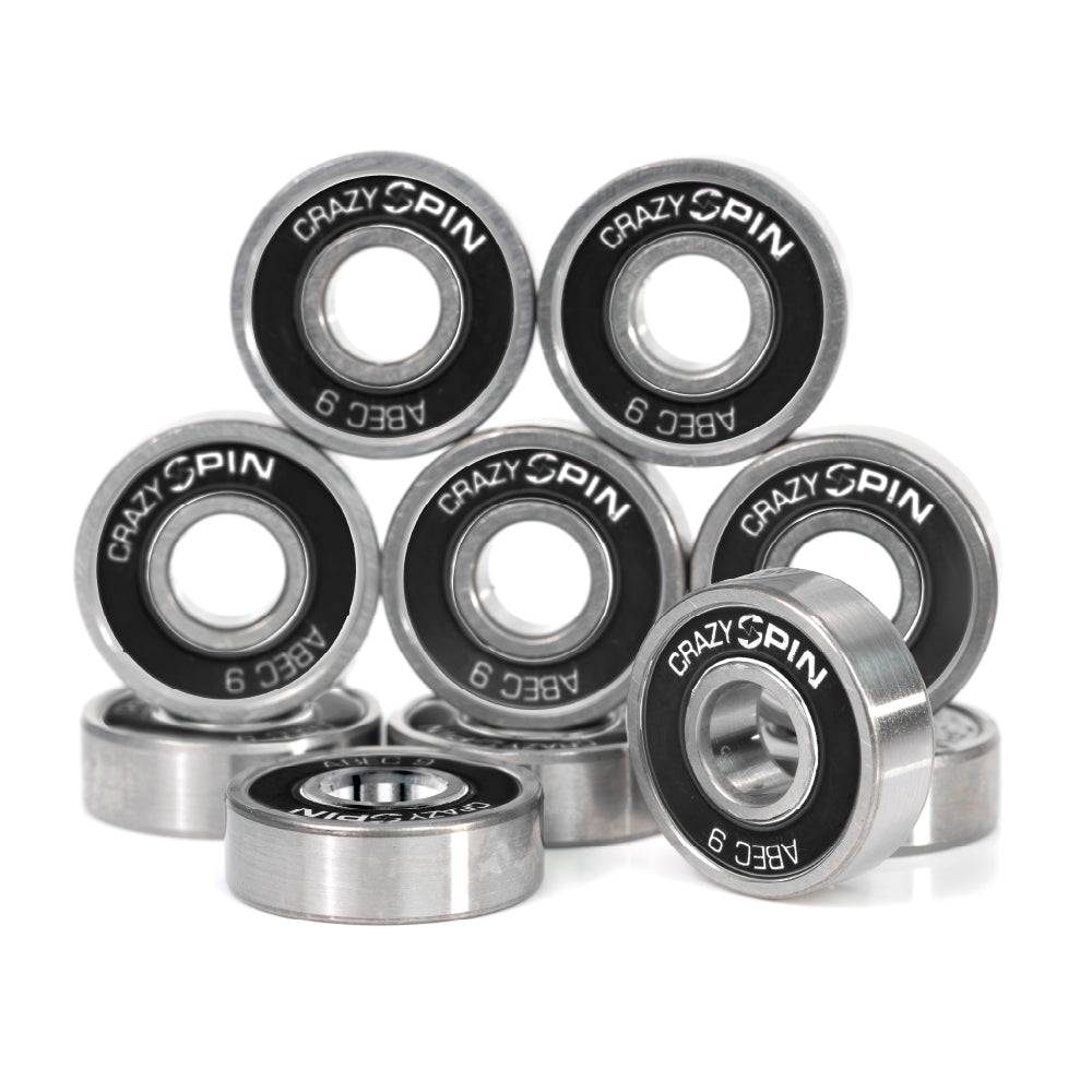 SPIN Bearings - Black x8