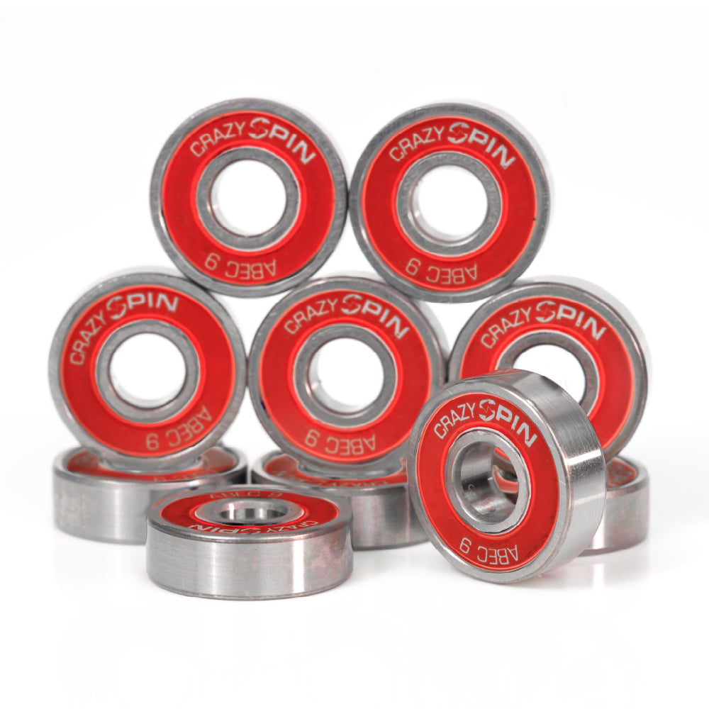 SPIN Bearings - Red x8