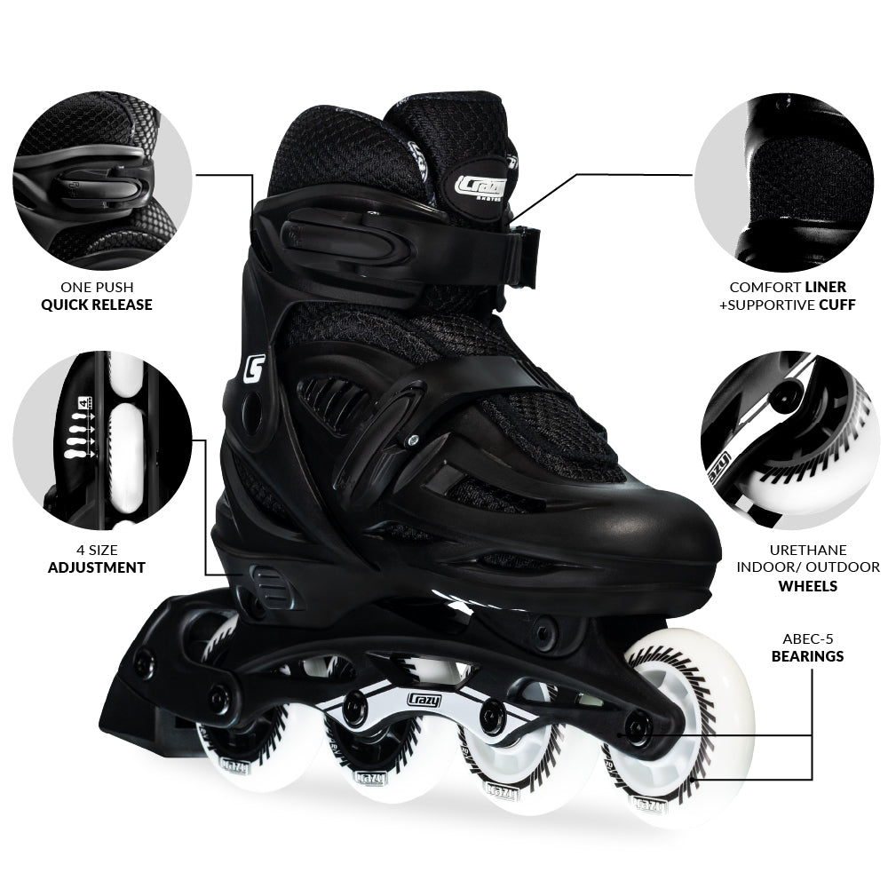 BLADE Black - Size Adjustable Inline | PREORDER