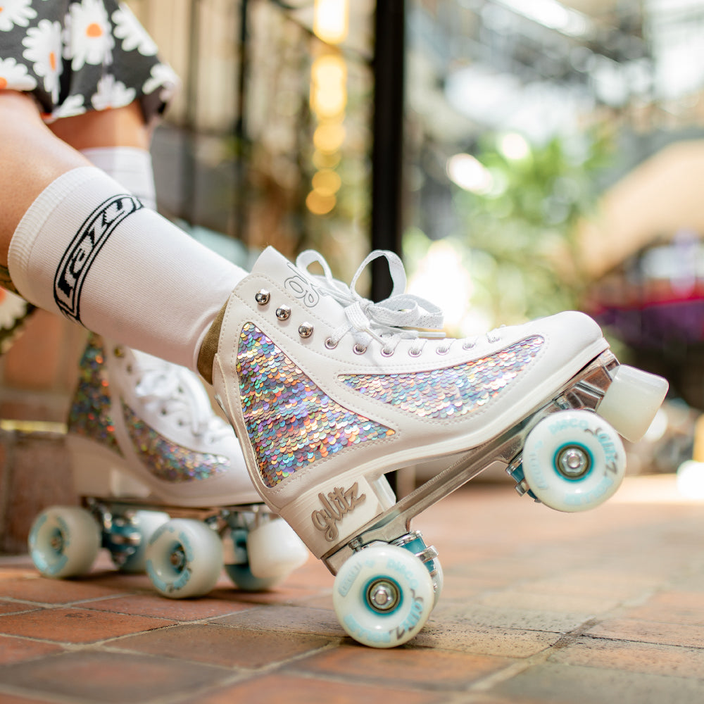 【くらやえみ】Roller Skating 【正規品】 Roller Skates for Kids& Girls with Light wheels , Rainbow