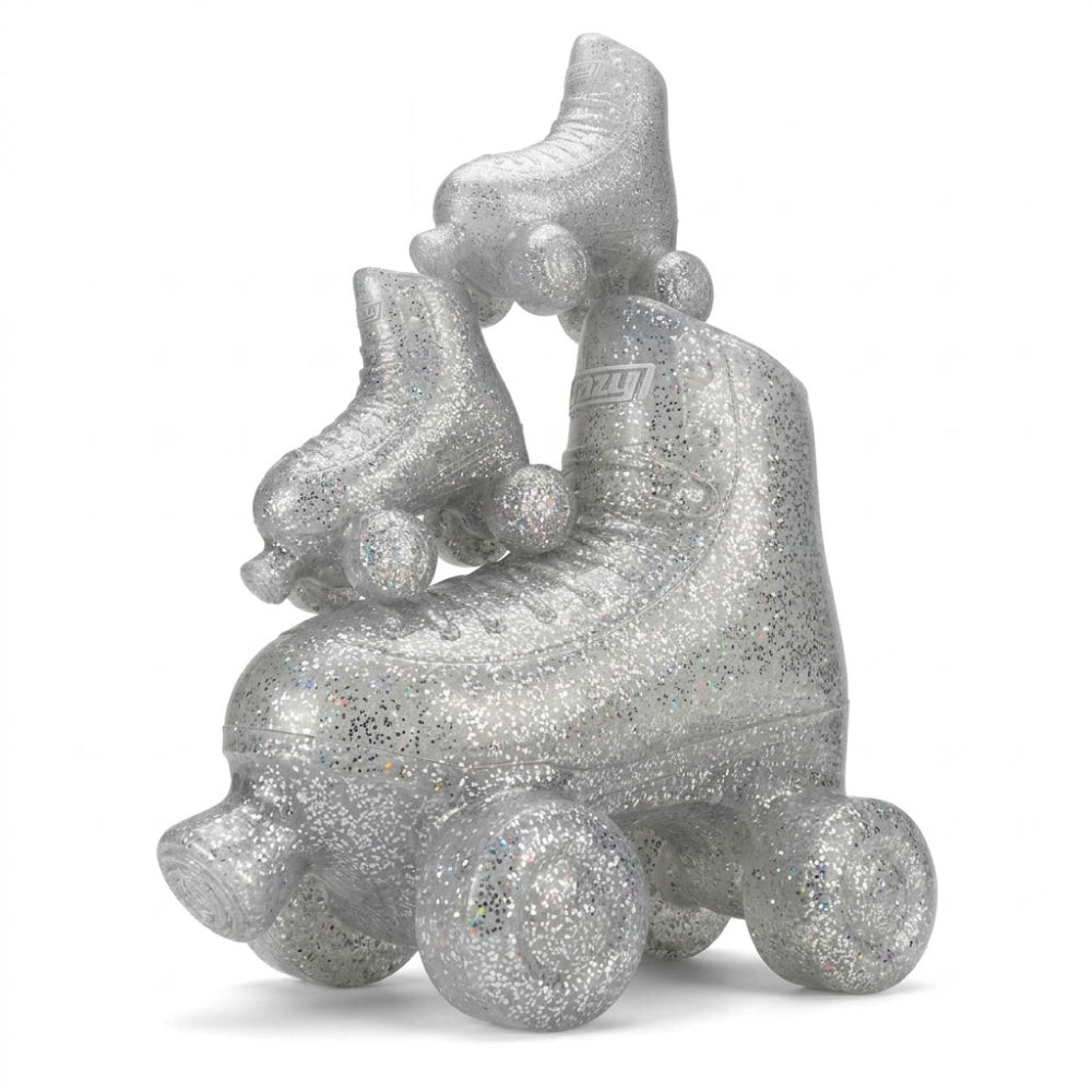 mini INFLATE-A-SKATE Silver Glitter