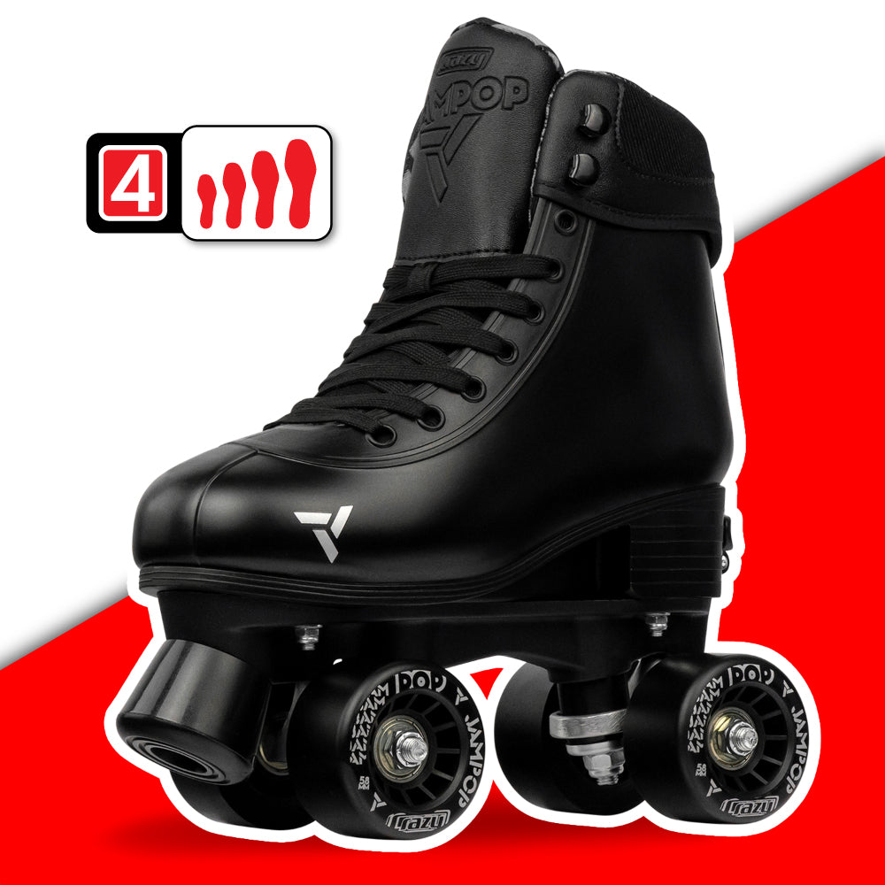 Warehouse Deal | JAM POP Black - Size Adjustable Roller Skates