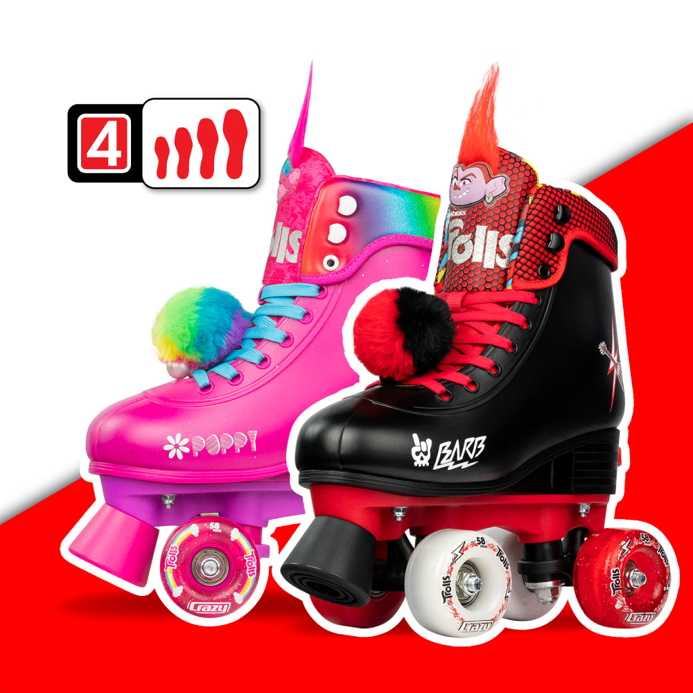 Warehouse Deal | TROLLS - Size Adjustable Roller Skates