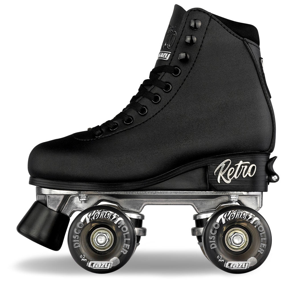 RETRO Black - Size Adjustable Roller Skates