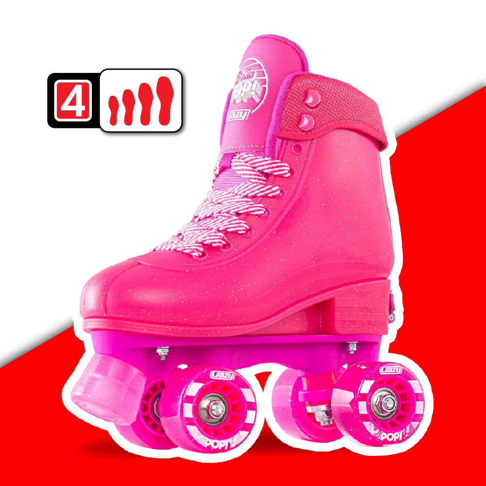 Warehouse Deal | SODA POP Strawberry Slide - Size Adjustable Roller Skates