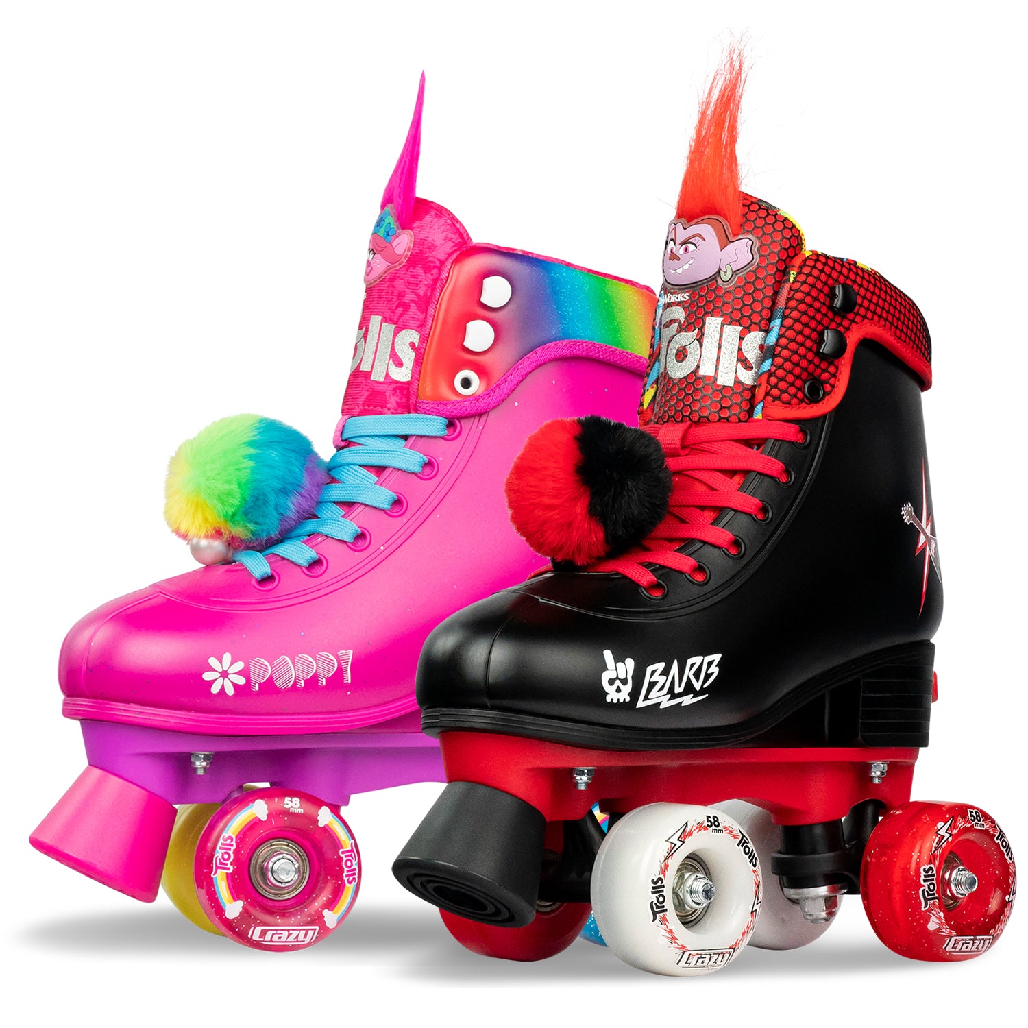 TROLLS - Size Adjustable Roller Skates