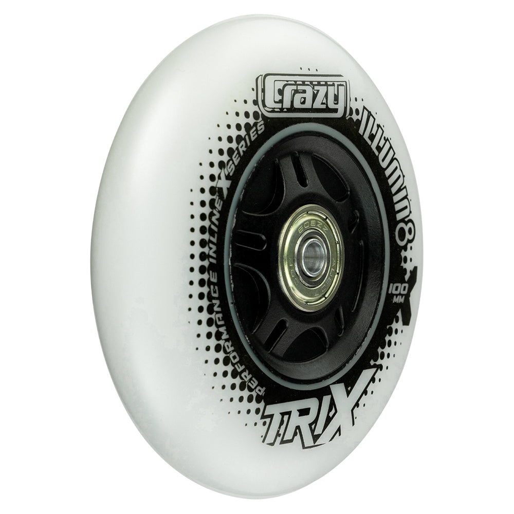 TRIX LED Light-Up Inline Wheels - Black