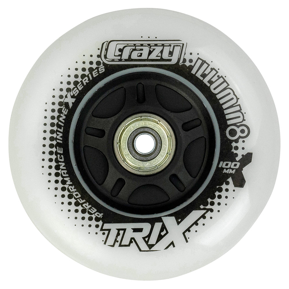 TRIX LED Light-Up Inline Wheels - Black