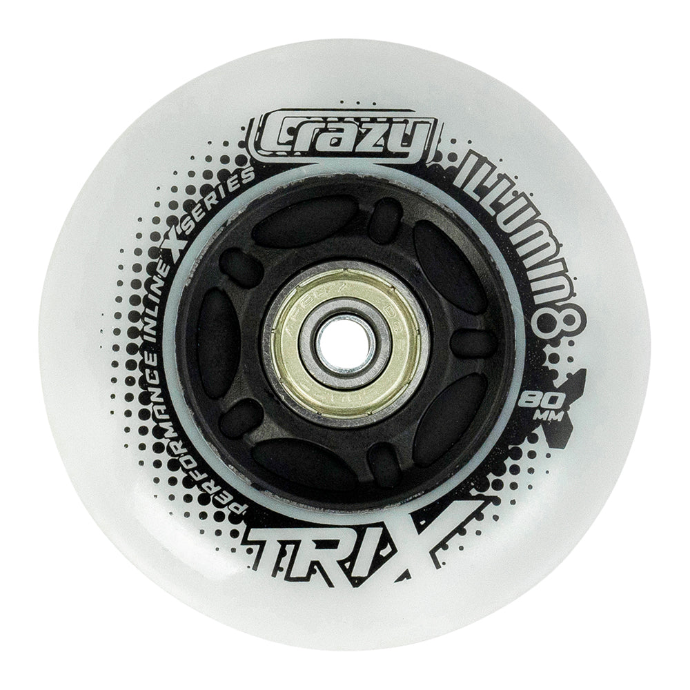 TRIX LED Light-Up Inline Wheels - Black