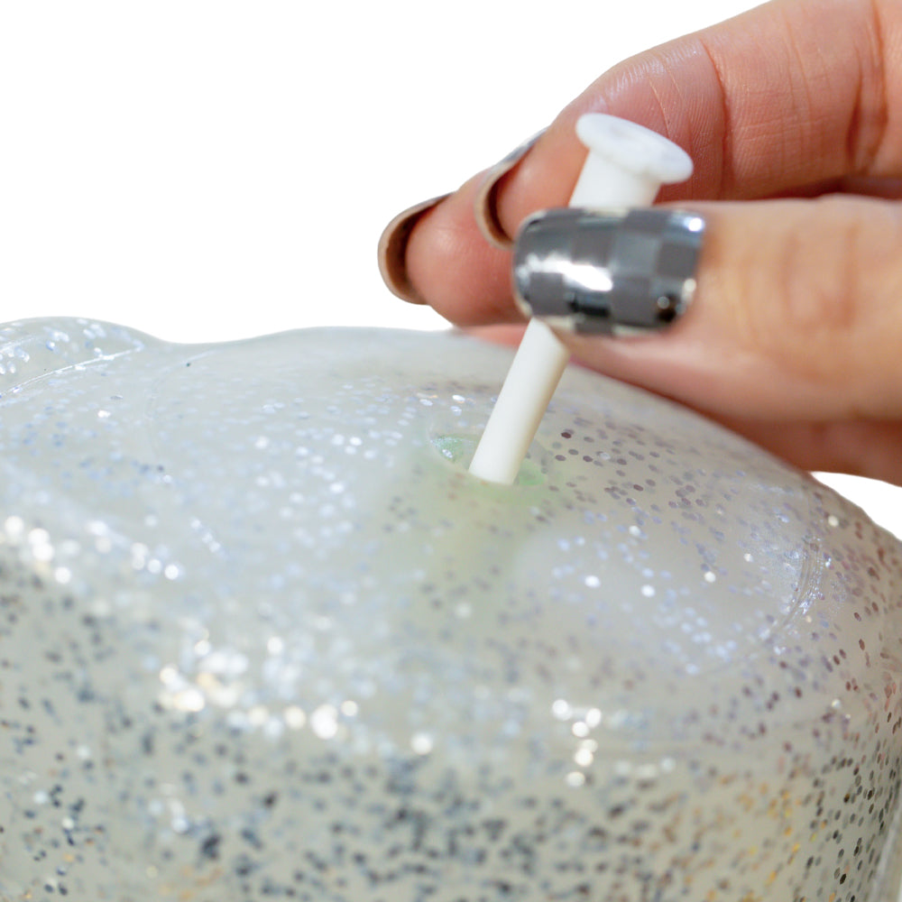 mini INFLATE-A-SKATE Silver Glitter